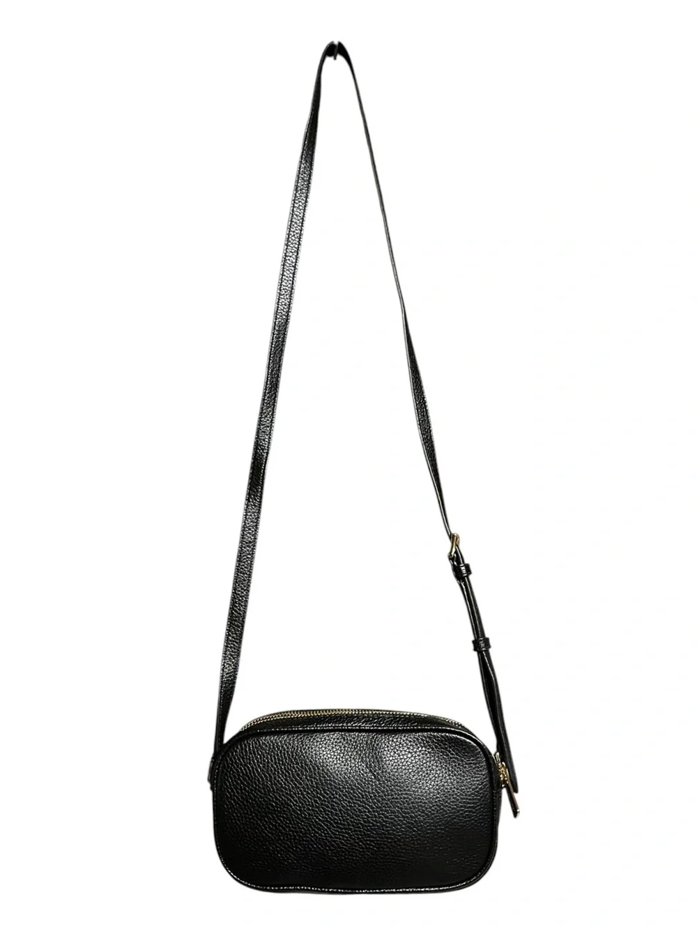 🌻NEW Michael Kors Fulton Double Zip Pebbled Leather Crossbody Bag 38H9CFTC